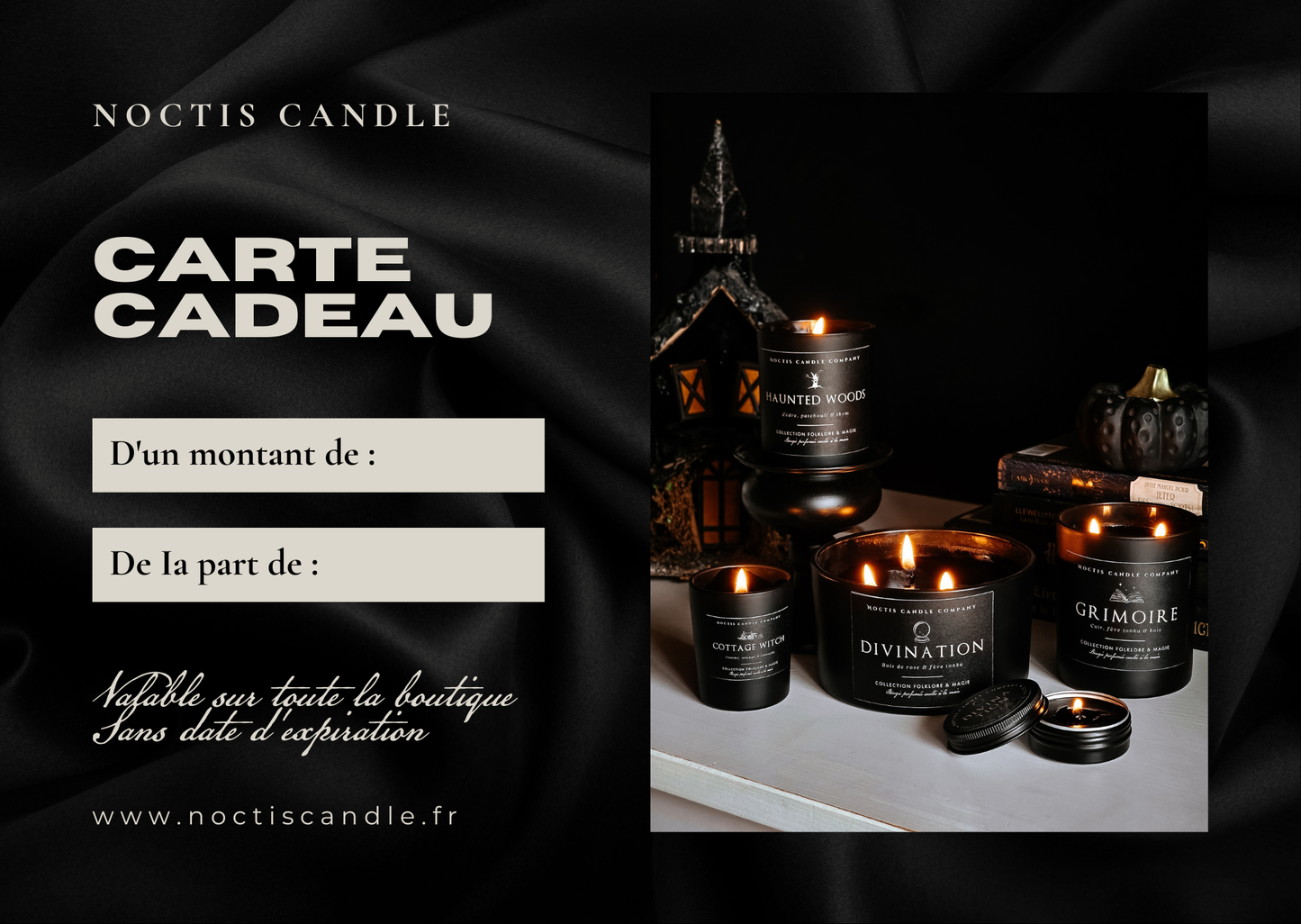 CARTE CADEAU PHYSIQUE + étoile dorée